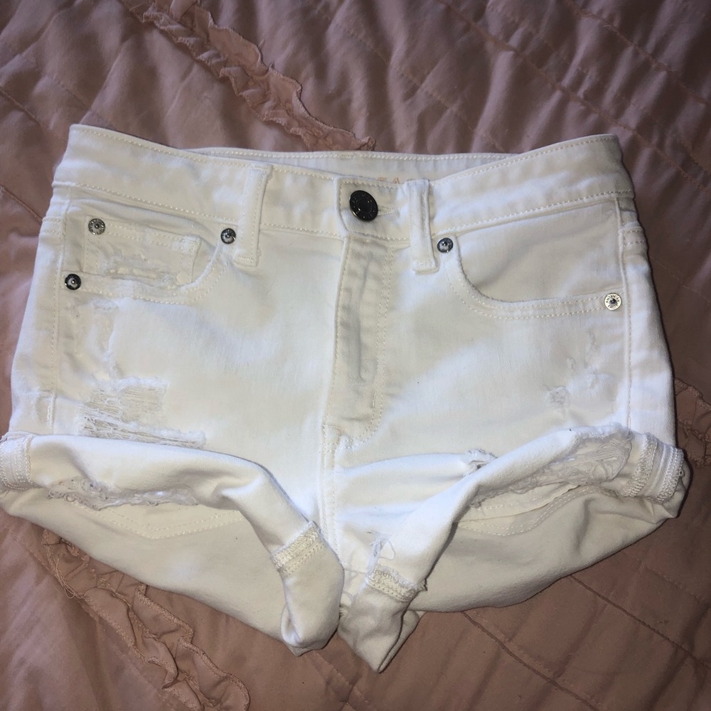 white american eagle jean shorts!